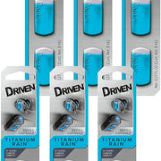 Refresh Your Car! Driven 86203 Scented Visor Clip Refill 2 Per, Titanium Rain, 6-Pack