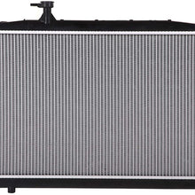 Lynol Cooling System Complete Aluminum Radiator Direct Replacement Compatible With 2007-2009 Hyundai Santa Fe SUV 1 Row V6 2.7L 3.3L