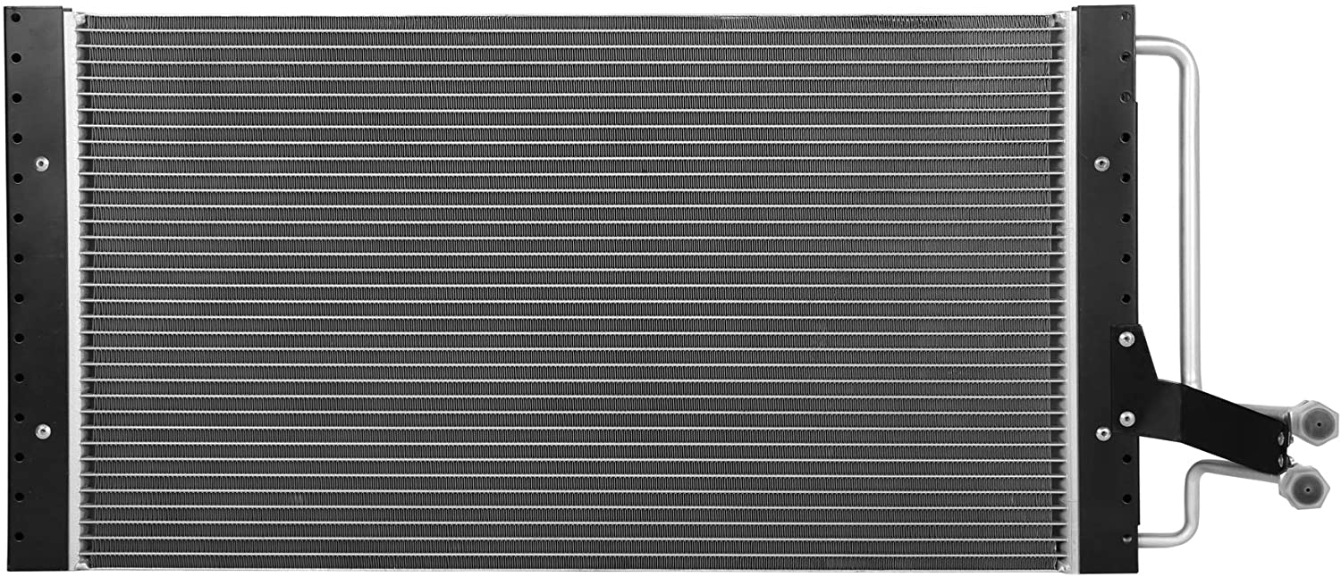 Lynol Cooling System Premium Complete Aluminum AC Condenser Replacement Compatible With 95-05 Blazer 98-05 LUV 94-04 S10 95-05 Jimmy 94-04 Sonoma 96-00 Hombre 96-01 Bravada L4 2.2L 2.3L V6 4.3L