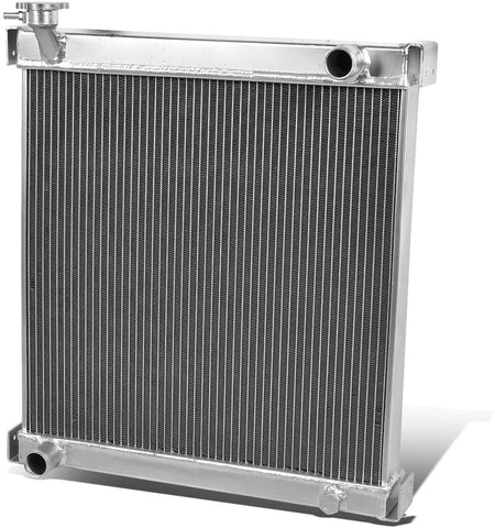 Replacement for Jeep Wrangler MT (Manual Transmission) Full Aluminum 2-Row Racing Radiator - TJ