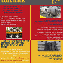 Coil Rack, 33" Long, 10 Gauge Steel Flatbed Trailer Steel Coils