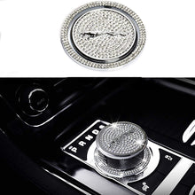 TopDall Gear Shift Knob Bling Crystal Shiny Diamond Accessory Interior Sticker Compatible with Jaguar