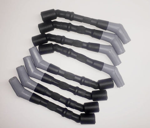 LS Engine 10mm Black High Heat Performance Spark Plug Ignition Wires Set S8-00001C For Use With Round Coils