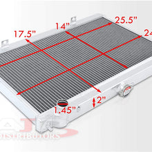 AJP Distributors Replacement Upgrade Performance Racing Cooling JDM 2 Row Dual Core Aluminum Radiator For 240SX S14 2.4L KA24 KA24DE M/T Manual Transmission 1995 1996 1997 1998 95 96 97 98