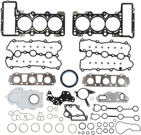 DNJ FGS8014 Full Gasket Sealing Set For 2005-2009 / Audi / A4, A4 Quattro, A6, A6 Quattro / 3.2L / DOHC / V6 / 24V / 3123cc / BKH