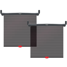 Brica Sun Safety Car Window Shade with Heat Alert, Helps Block UVA/UVB Rays, 2 Pack, Black
