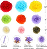 Cinco de Mayo Decorations - Fiesta Party Supplies Pack w/Colorful Paper Flowers, Hanging Paper Fans and Banner for Mexican Themed Party Decorations,Baby Shower, Bachelorette Party Carnivals - 43pcs