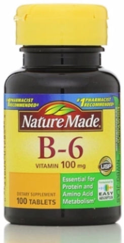 Nature Made Vitamin B-6 100 mg Tablets 100 ea