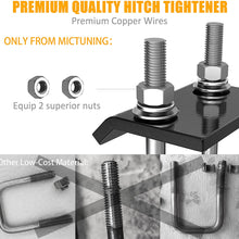 MICTUNING Hitch Tightener for 1.25 inches and 2 inches Hitches, Heavy Duty Anti-Rattle Stabilizer, Reduce Movement from Hitch Tray Cargo Carrier Bike Rack Trailer Ball Mount