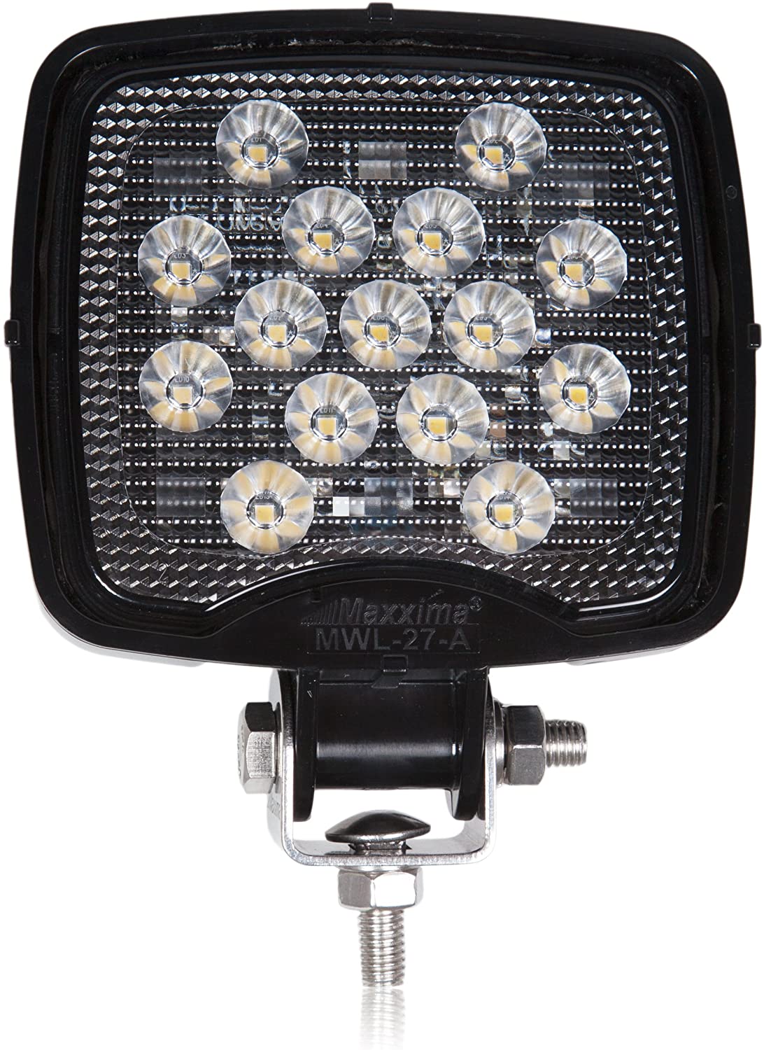 Maxxima MWL-19-A Black Black Round 15 LED Work Light (675 Lumens)