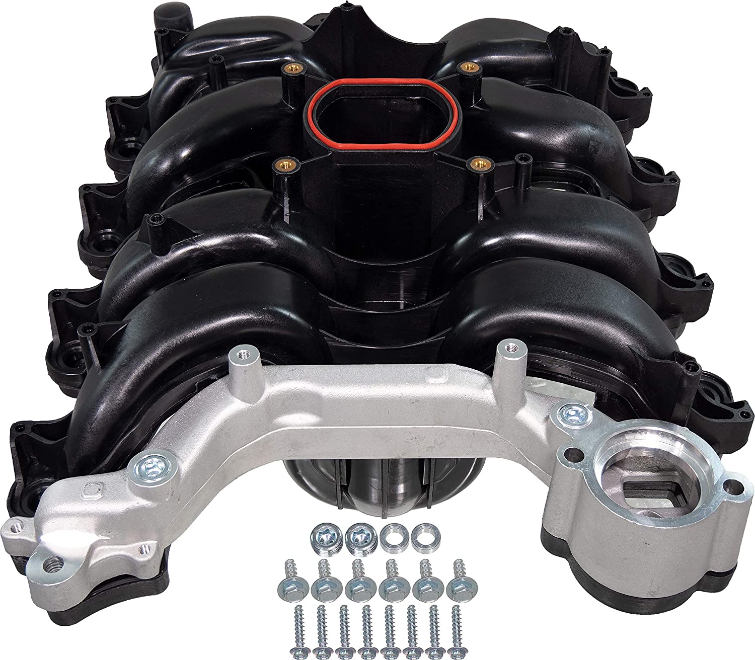 APDTY 726286 Intake Manifold Kit w/Gaskets Fits 4.6L V8 Engine 99-04 Mustang 02 Explorer Mountaineer 00-11 Grand Marquis Crown Victoria Town Car Includes Police Interceptor Includes Taxi-Cabs & Limo's