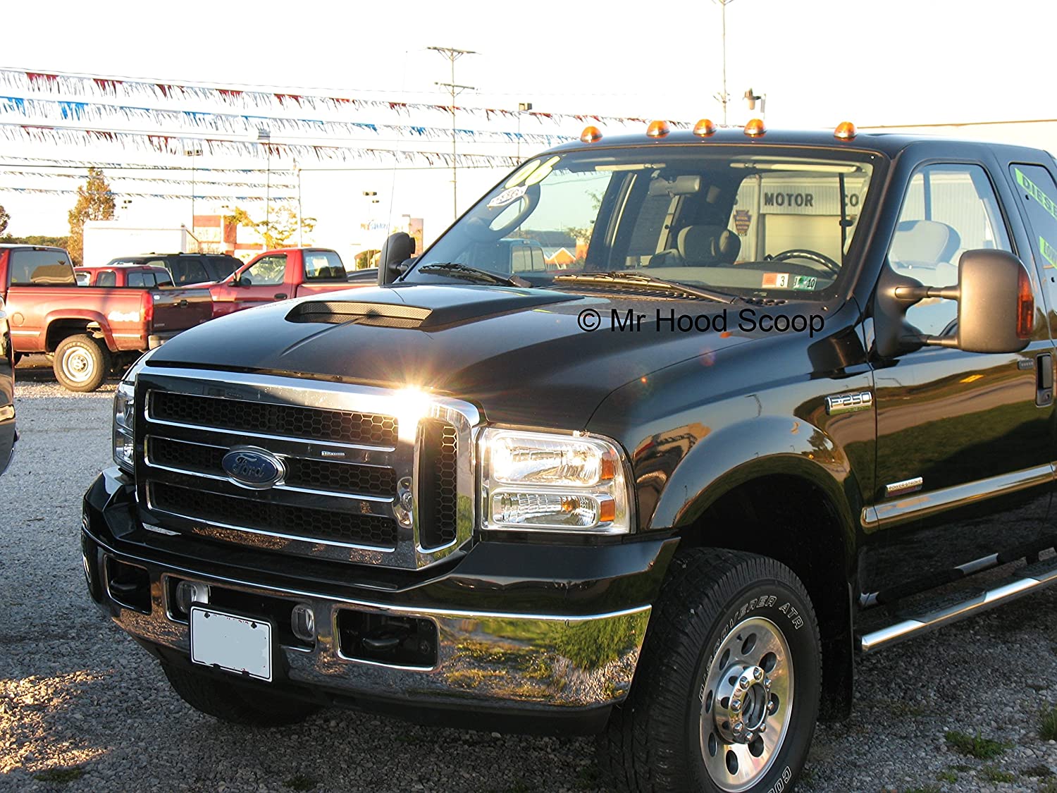 Unpainted Hood Scoop Compatible with 1999-2007 Ford Super Duty F250 F350 F450 F550 by MrHoodScoop HS009