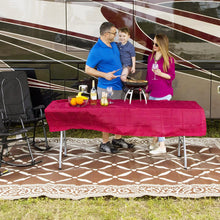 AdvenGO Reversi Mats (9' x 12’) Large Mat and Rug for Outdoors, RV, Patio, Trailer & Camping - Heavy Duty, Weather Resistant Reversible Rugs - Comes with Storage Bag - Great for Picnics - Brown/Beige