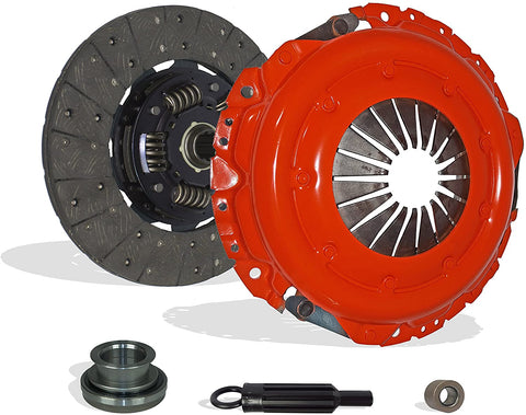 Clutch Kit Compatible With C G K 1500 2500 3500 Cheyenne Base LT Deluxe Sport Cheyenne Silverado WT Beauville Chevy Van 1988-1995 4.3L V6 5.0L V8 GAS OHV Naturally Aspirated (Stage 1; 04-121R)