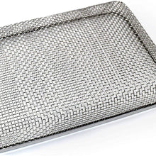 HQRP 4.5"x4.5" RV Furnace Water Heater Battery Vent Cover and 5.9"x8.5" RV Furnace Water Heater Vent Cover Flying Bug Insect/Rodent Screen w/Installation Tool Plus Coaster