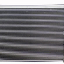 ZC337 3 Rows All Aluminum Radiator Fit 1967-1969 Chevy Camaro/Pontiac Firebird 21" Core