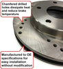 31389D Front Drilled Brake Rotor pair of 2