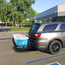 Orion Motor Tech 53x19x4-1/8 Hitch Mount Steel Cargo Carrier Luggage Basket Compatible with RV's, Trucks, SUV's, Vans, Cars Capacity for 2" Hitch Receiver - 500-lb Load Capacity