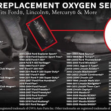 Replacement Oxygen Sensor - Replaces 15717, 15716, 15664, ZZC318861, XR3Z9G444CA - Fits Ford Ranger, Mustang, Expedition, Explorer, Escape, F150, Mazda Tribute, Mercury, Aston Martin, Lincoln and more