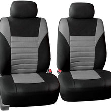 TLH 3D Air Mesh Fabric Front Set Seat Covers, Removable Headrests & Airbag Compatible, Yellow Color- Universal Fit for Cars, auto, Trucks, SUV