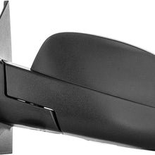 Dependable Direct Left Driver Side Textured Non-Heated Manual Folding Manual Operating Mirror for 07-13 Chevy Silverado. 2008-2014 GMC Sierra - Parts Link #: GM1320332