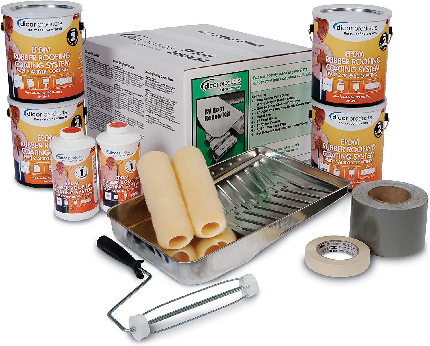 Dicor RP-RRKT-30 RV Roof Renew Kit - Tan