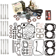 Evergreen HSHBTBK9009MLS MLS Head Gasket Set Head Bolts Timing Belt Kit Compatible With 99-03 Subaru 2.5 SOHC EJ251 EJ252
