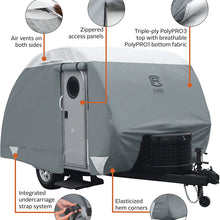 Classic Accessories Over Drive PolyPRO3 Deluxe Teardrop Trailer Cover, Fits up to 8' Trailers (80-296-143101-RT)