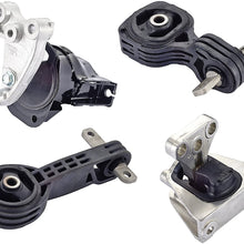 ENA Engine Motor and Trans Mount Set of 4 Compatible with 2006 2007 2008 2009 2010 Honda Civic 1.8L Automatic Transmission