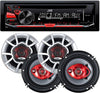 JVC KD-R370 Single DIN In-Dash CD/AM/FM/ Receiver with Detachable Faceplate,black