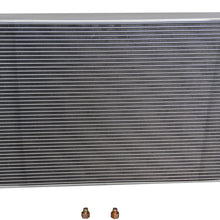 ZC1885 New 2 Rows All Aluminum Radiator Fit 1997-2004 Chevrolet Corvette 5.7L Gas V8 Engine