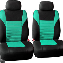 TLH 3D Air Mesh Fabric Front Set Seat Covers, Removable Headrests & Airbag Compatible, Yellow Color- Universal Fit for Cars, auto, Trucks, SUV