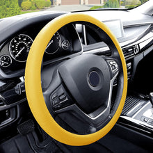 FH Group FH3001 Snake Pattern Silicone Steering Wheel Cover (Yellow) with Gift – Universal Fit for Cars Trucks & SUVs