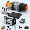 ORCISH 12V 4500LBS Electric Steel Cable ATV Winch Kits for Towing ATV/UTV Off Road Trailer with Wireless Remote Control Mounting Bracket.
