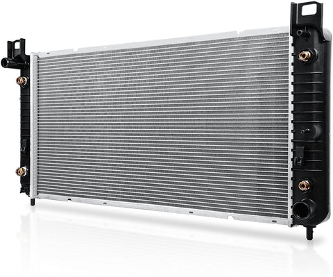34'' Core Radiator Compatible Compatible with Chevy Silverado Suburban GMC Yukon Sierra Tahoe Escalade Hummer H2 4.3L 4.8L 5.3L 6.0L 6.2L V8 DWRD1001