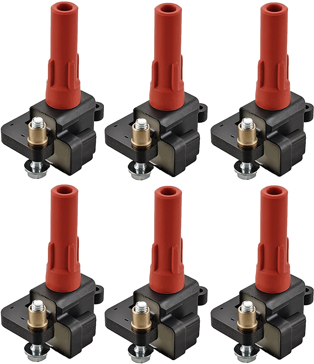 ENA Pack of 6 Ignition Coil Compatible with 2001-2009 Subaru Outback 2008 2009 Legacy Tribeca 2006 2007 B9 Tribeca H6 3.0L 3.6L C1326 UF287 UF-287