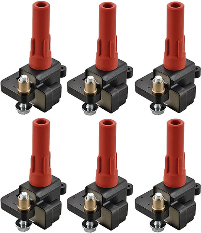 ENA Pack of 6 Ignition Coil Compatible with 2001-2009 Subaru Outback 2008 2009 Legacy Tribeca 2006 2007 B9 Tribeca H6 3.0L 3.6L C1326 UF287 UF-287
