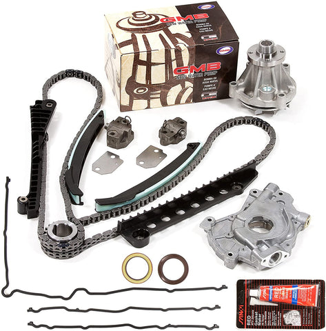 Evergreen TKTCS6054EWOP Compatible With 97-01 Ford Lincoln 5.4 SOHC 16V VIN L Timing Chain Kit Oil Pump GMB Water Pump Timing Cover Gasket