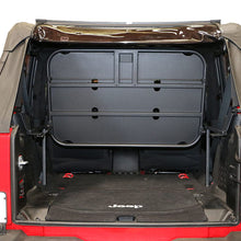 Rampage Products 86624 Rear Storage Rack, Interior Mount, Fold-Up w/Rear Seat Removed, for 2007-2018 Jeep Wrangler JK 2-Door, Black Powder Coat Finish