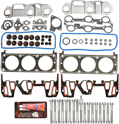 Evergreen HSHB8-10402M Cylinder Head Gasket Set Head Bolt