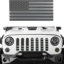 Hooke Road Front Grill Mesh Grille Insert US Flag Old Glory for 2007-2018 Jeep Wrangler JK & Wrangler Unlimited (Black Out)