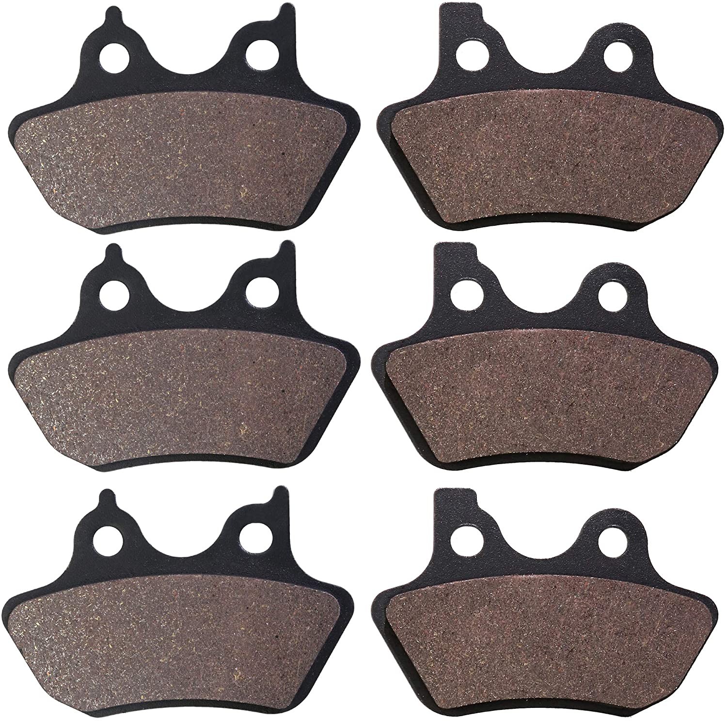 Front and Rear Carbon Fiber Brake Pads for Harley-Davidson most models 03-11 F&R