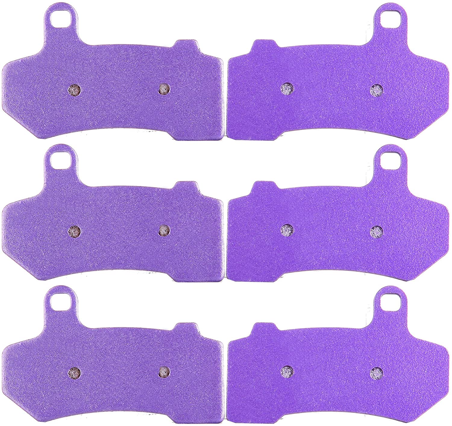 OCPTY FA409 Front and Rear Carbon Fiber Brake Pads Fit for 2008-2013 Harley Davidson FLHRC Road King Classic, 2008-2012 Harley Davidson FLHTC Electra Glide Classic