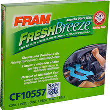 FRAM Fresh Breeze Cabin Air Filter Replacement for Car Passenger Compartment w/ Arm and Hammer Baking Soda, Easy Install, CF11182 for Select Acura and Honda Vehicles