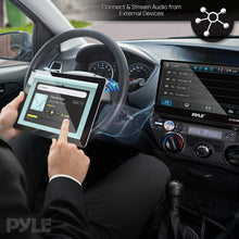 Pyle Single DIN Head Unit Receiver - In-Dash Car Stereo with 7” Multi-Color Touchscreen Display - Audio Video System with Bluetooth for Wireless Music Streaming & Hands-free Calling - PLTS78DUB, BLACK