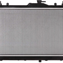 Lynol Cooling System Complete Aluminum Radiator Direct Replacement Compatible With 2007-2011 Nissan Versa 1.6 S SL L4 1.6L 1.8L