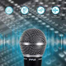 Pyle Portable Bluetooth PA Speaker System - 600W Rechargeable Outdoor Bluetooth Speaker Portable PA System w/ Dual 8” Subwoofer 1” Tweeter, Microphone In, Party Lights, USB, Radio, Remote - PPHP2835B