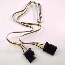 48" Trailer Light Wire Harness 4 Way Wire Flat Connector Extension -18 Gauge