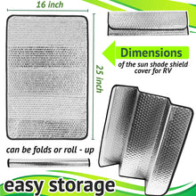 PetriStor 16 X 25 SunShield RV Reflective Door Window Cover- Helps Protect Your RV from Harmful UV Rays and Regulates RV Temperature