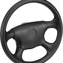 SeaChoice 28510 Universal UV-Resistant 4-Spoke Marine Boat Leather Steering Wheel